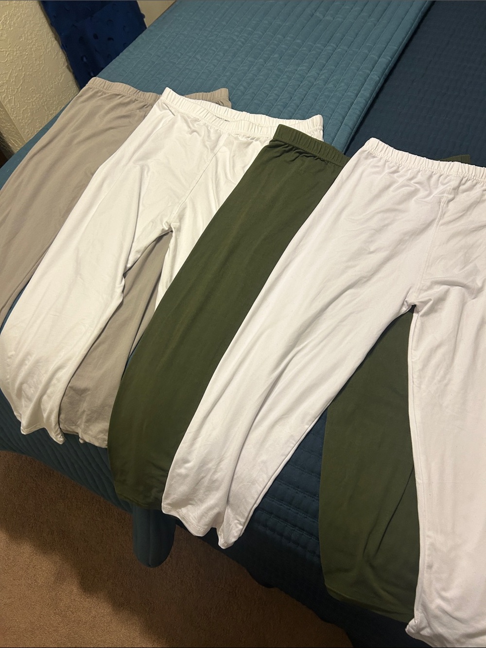 Everyday Stretch Leggings in White, Olive & grey - Women's Comfort Fit